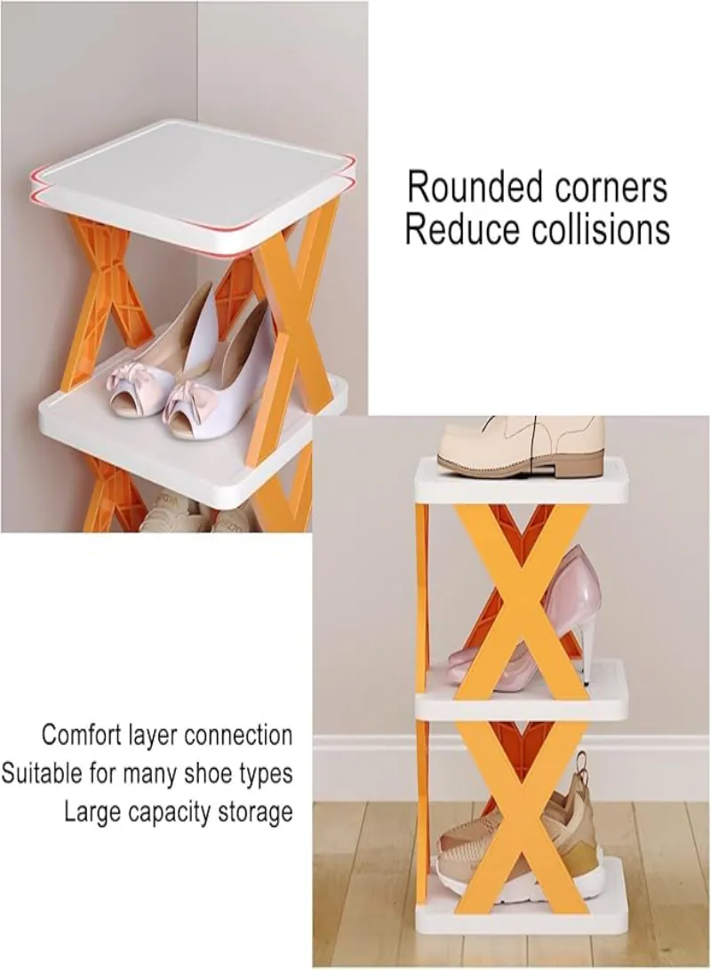 Stackable Small Shoe Rack – 6/7 Tier Space-Saving Shoe Organizer for Shoes & Boots, Easy Assembly 5