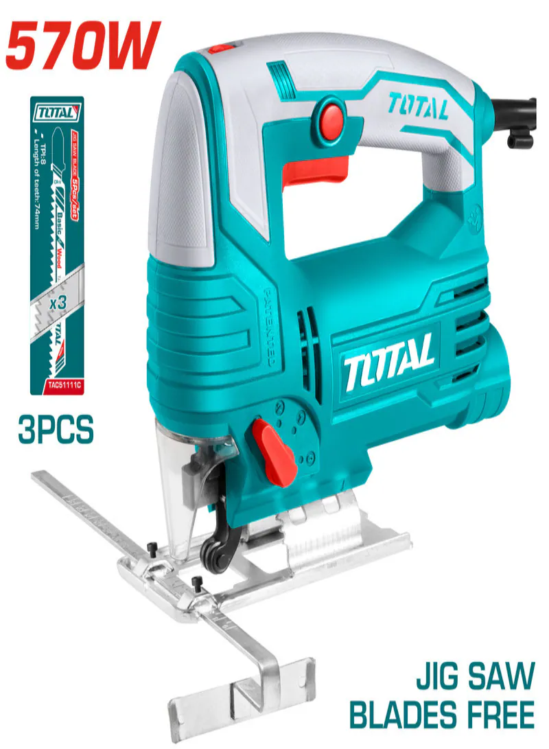 TOTAL 570W Industrial Variable-Speed Electric Jigsaw