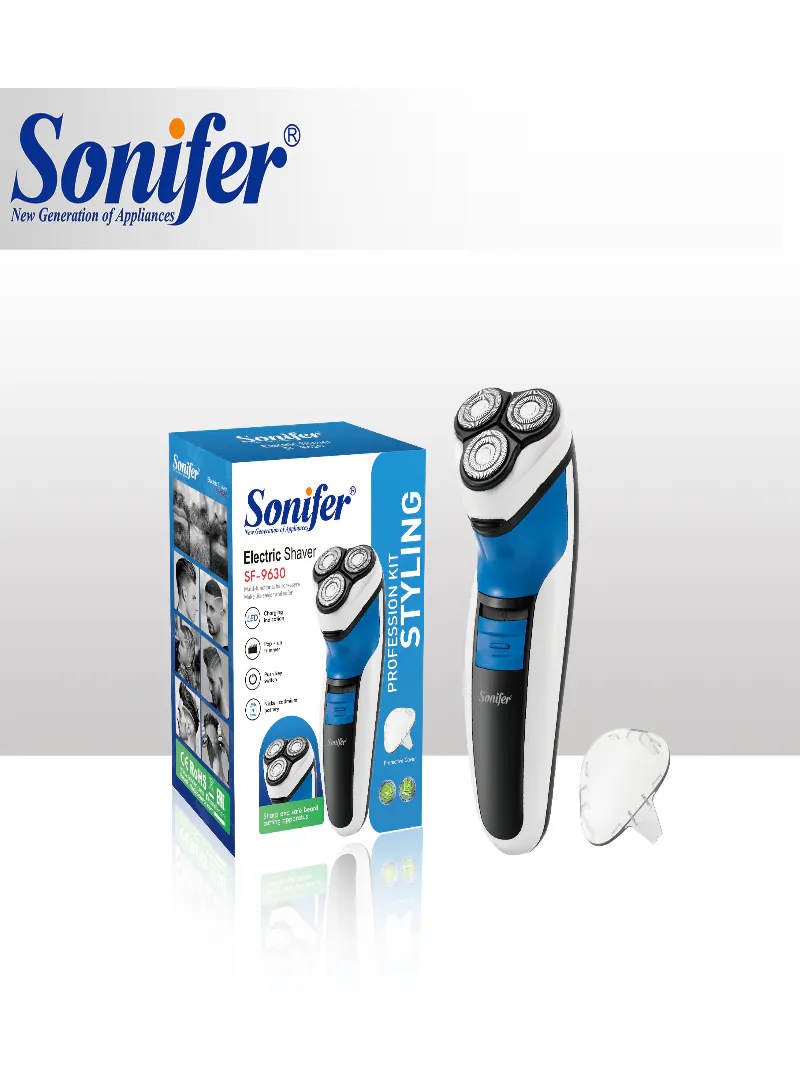 Sonifer SF-9630 Mini Portable Electric Shaver – Waterproof Wet & Dry Rechargeable Razor for Men 2