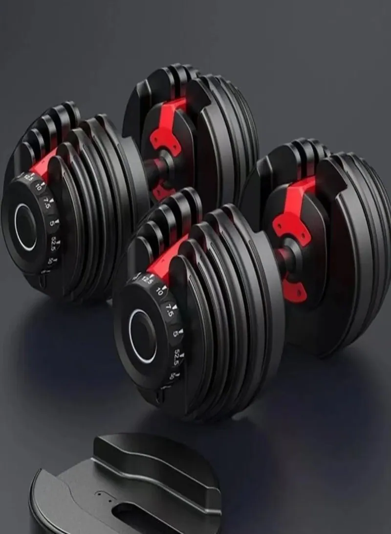 1 Adjustable Dumbbells 2.5kg–24kg – Home Gym Weight Set, Full Dumbbell Set Replacement 3