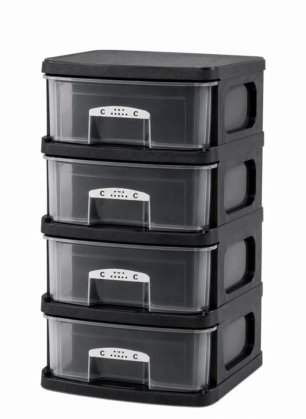 Turkomaz Milan 4-Drawer Storage Cabinet – 32L per Drawer | 92 × 48 × 52 cm 3