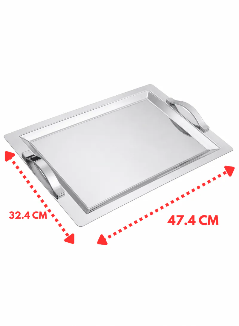 Dorsch Prestige Silver Tray – 18/10 Stainless Steel | Premium Shine & Professional Serving 2