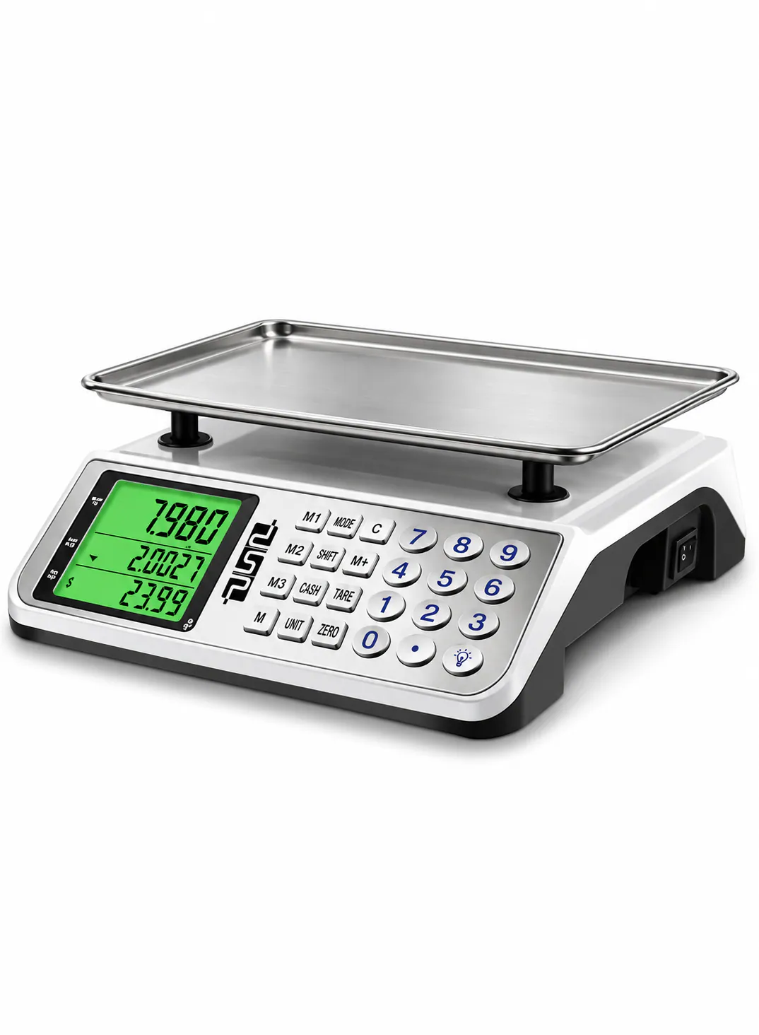 DSP KD7041 Rechargeable Digital Scale 40kg – Stainless Steel Scale with Dual Units & LCD Display