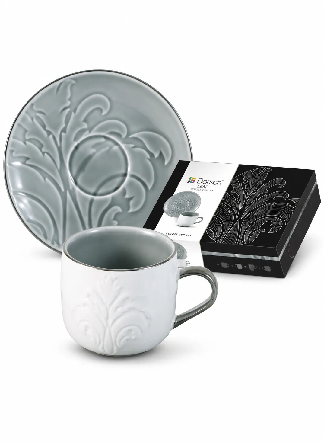 Dorsch Coffee Cups – Leaf Olive  (12 pcs)