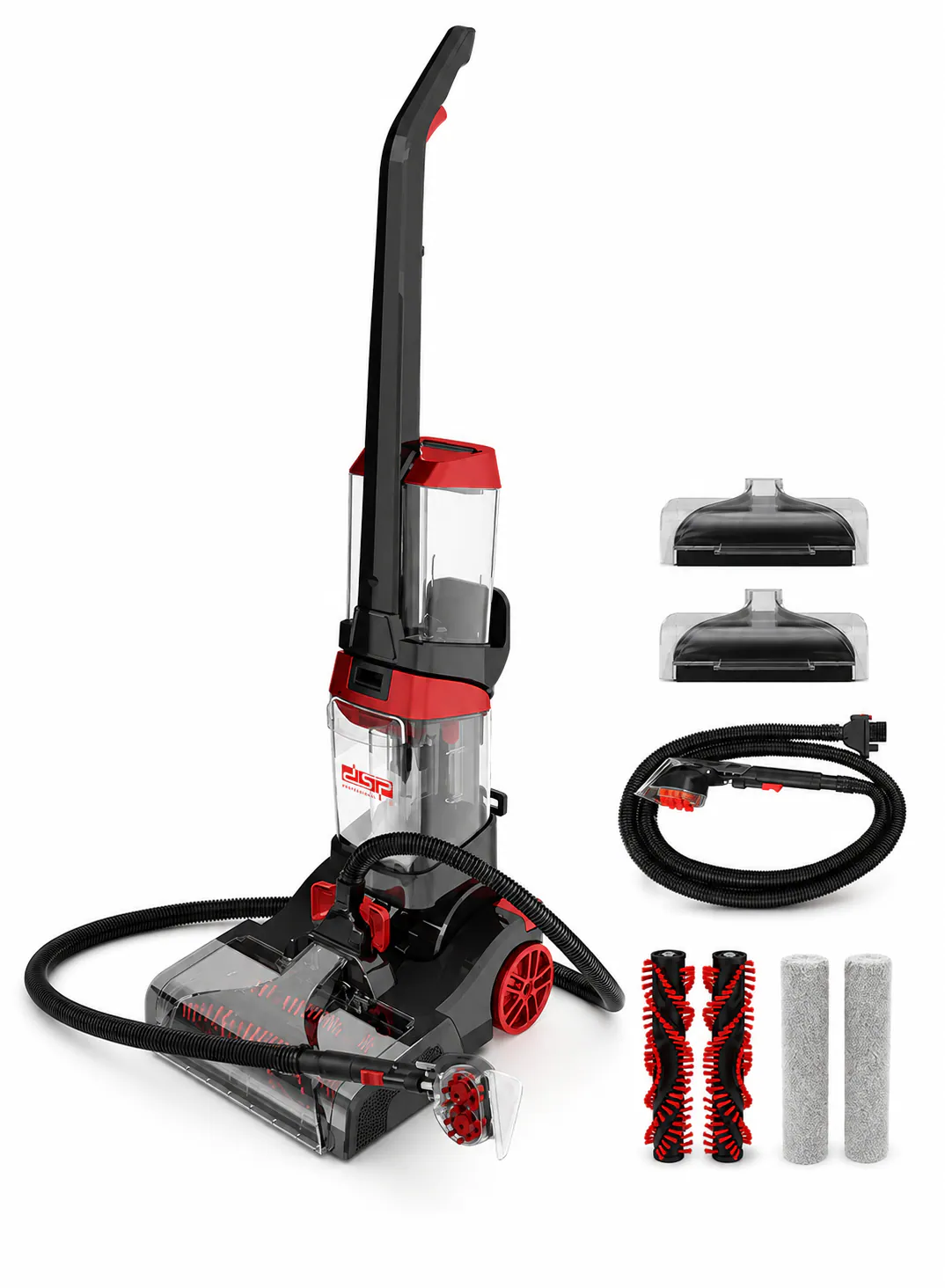 DSP KD2042 2-in-1 Carpet & Hard Floor Washer with Dual Rollers, 18kPa Suction & 70°C Hot Air Drying – 800W