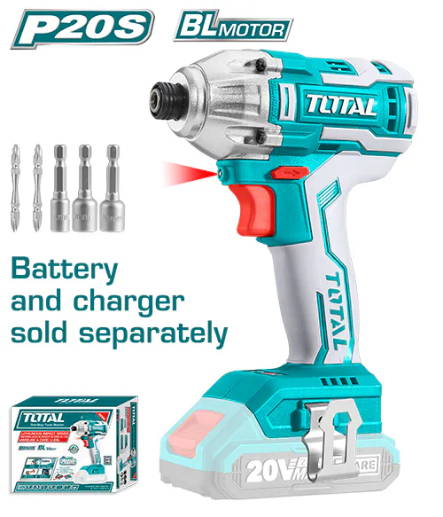 Total 20V Brushless Cordless Impact Driver (Tool Only) – Industrial