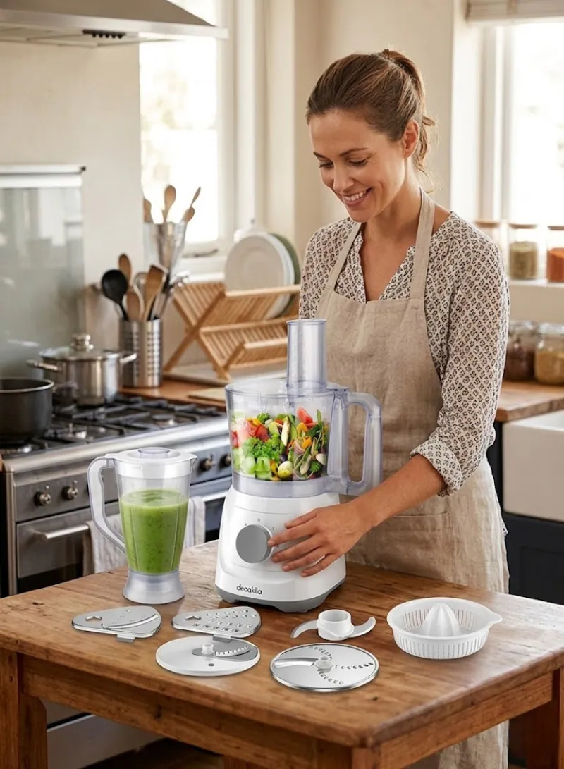 DECAKILA Food Processor KEMG023W – 400W Multi-Function Kitchen Processor 2