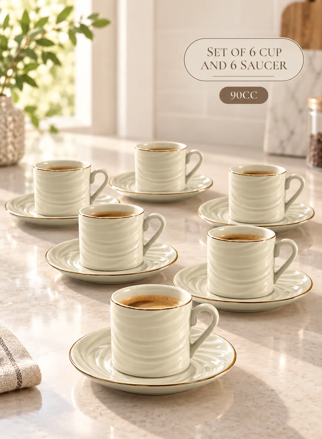 Dorsch Coffee Cups – Nova Beige (12 pcs) 2