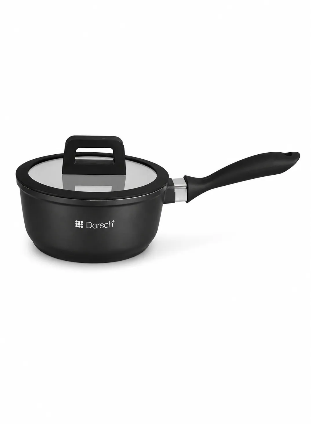 Dorsch Sauce Pan Ø18cm – 1.8L | Marble Ceramic Non-Stick with Glass Lid