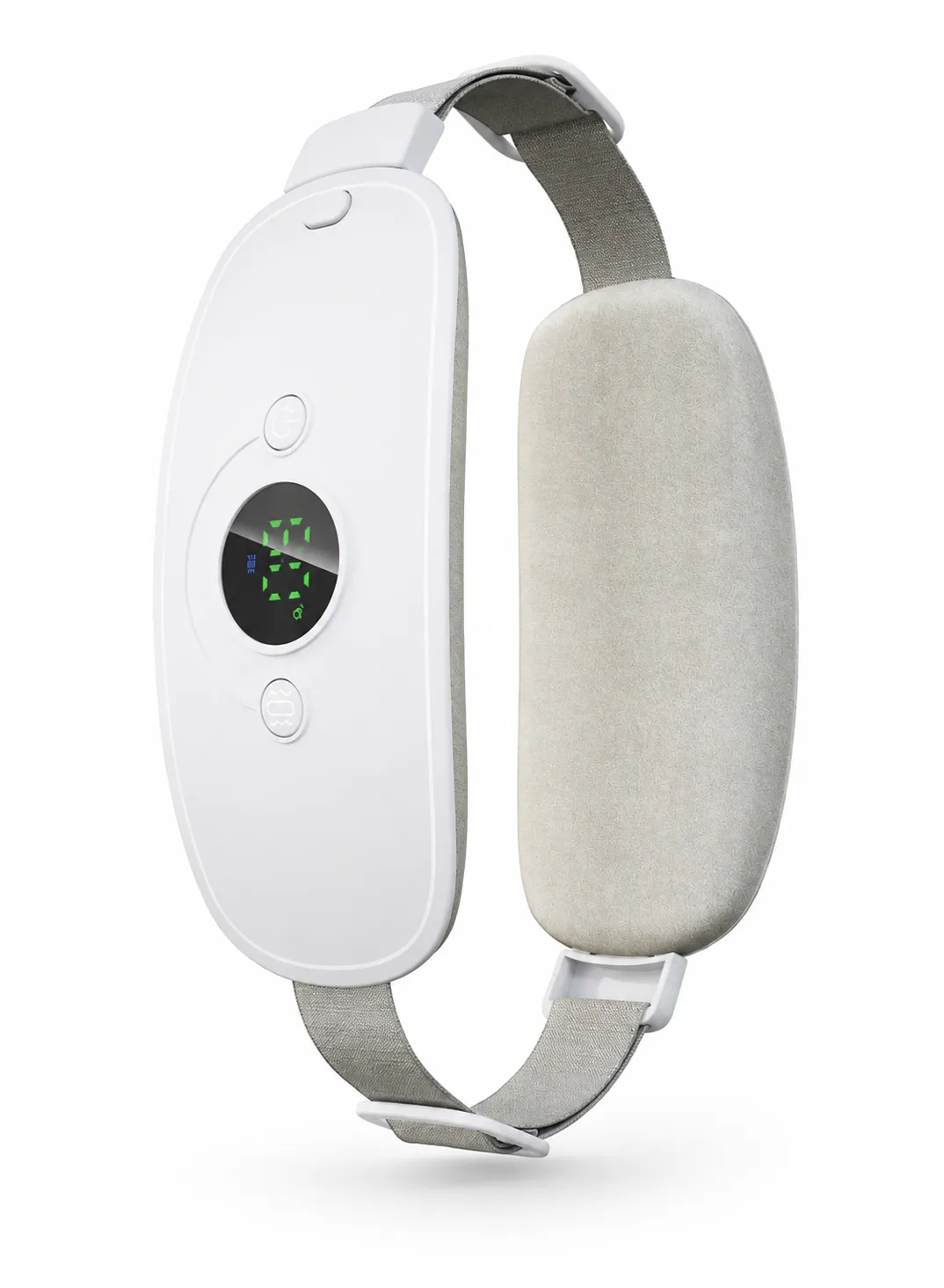 Green Lion Duo Heat Pad with Dual Heating Panels, 3 Heat Levels & 3 Vibration Modes – White