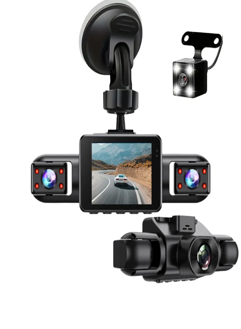 Dashcam HD 4-Channel App Control – 360° Surround Car Camera System with WiFi, G-Sensor & Loop Recording