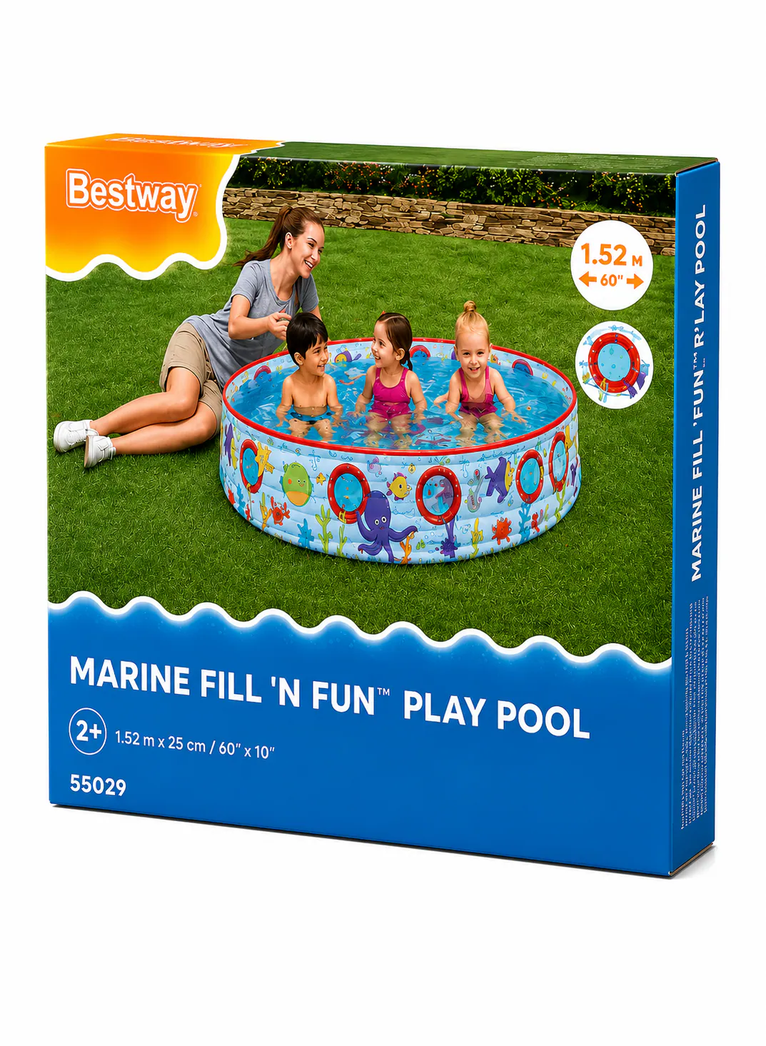 Bestway Marine Fill ‘N Fun Play Pool 1.52m × 25cm – Model 55029 2