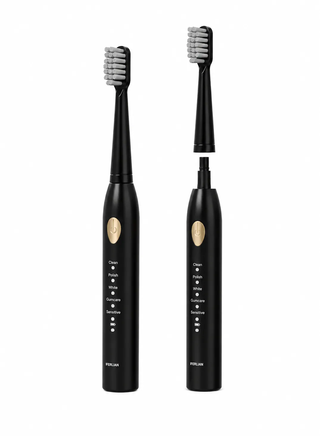 Green Lion Sonic Plus Rechargeable Toothbrush with 33,000 VPM, 3 Brush Heads & 35-Day Runtime