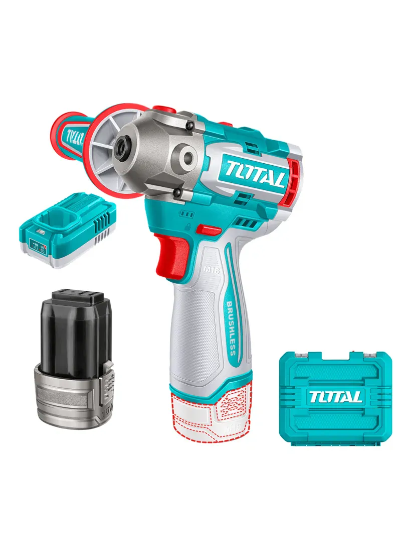 Total Cordless Drill Polishing Tool with 2×2.0Ah Batteries