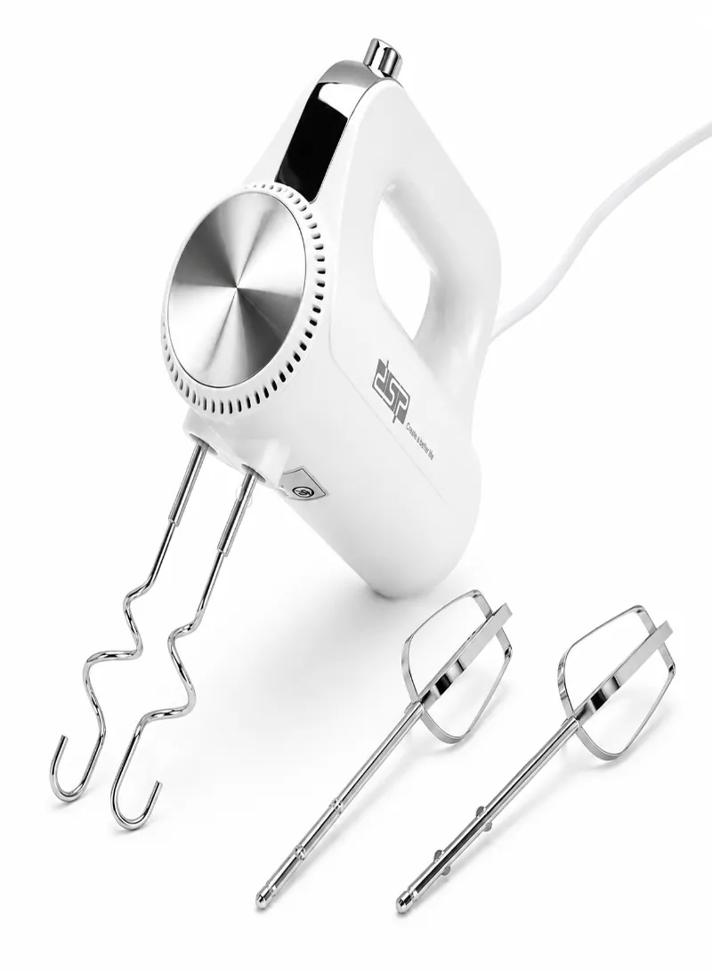 DSP KM2136 Hand Mixer 200W – 5-Speed Electric Mixer with Stainless Steel Beaters & Dough Hooks 4