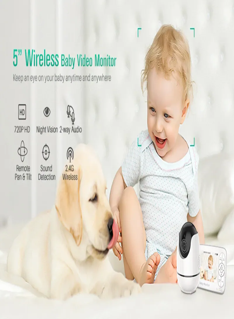 كاميرا مراقبة أطفال لاسلكية – Baby Monitor WiFi + 2.4G لمراقبة الطفل 2