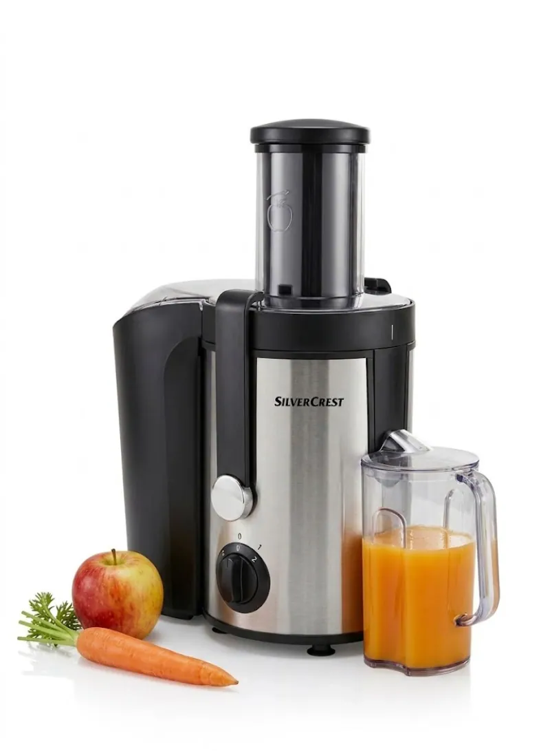 SilverCrest 800W Juicer – High Power Fruit & Vegetable Juice Extractor