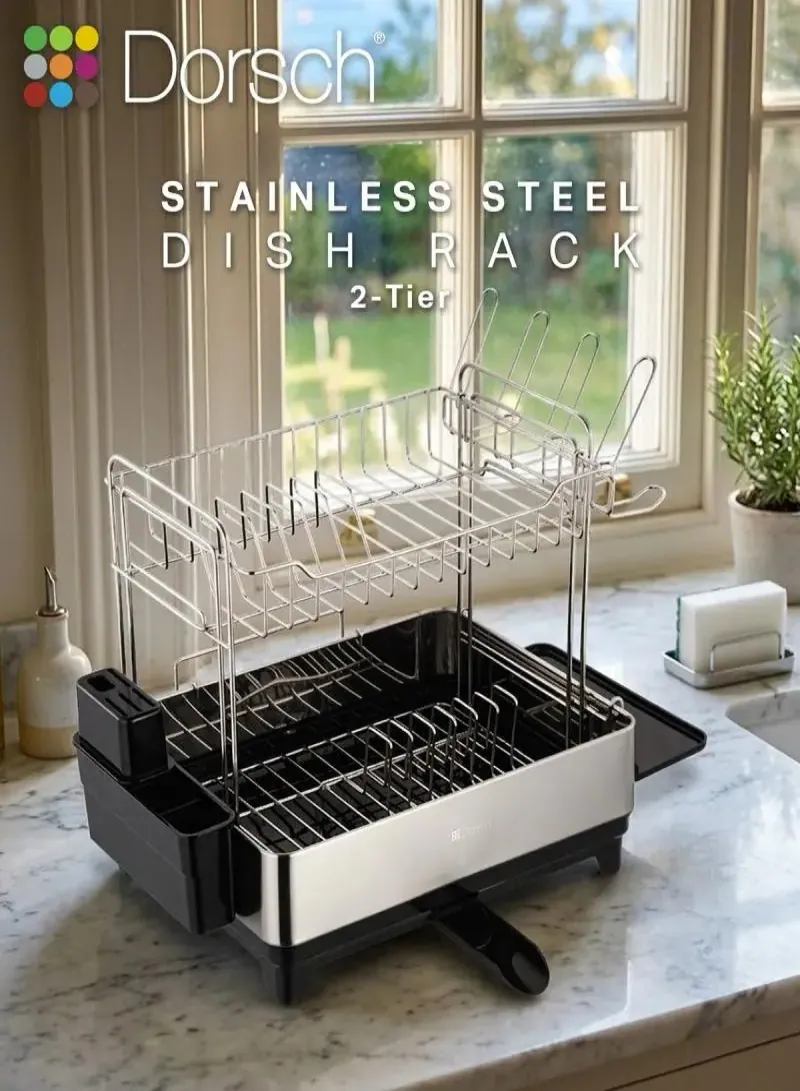 Dorsch Dish Rack Stainless Steel – 2 Tier 2
