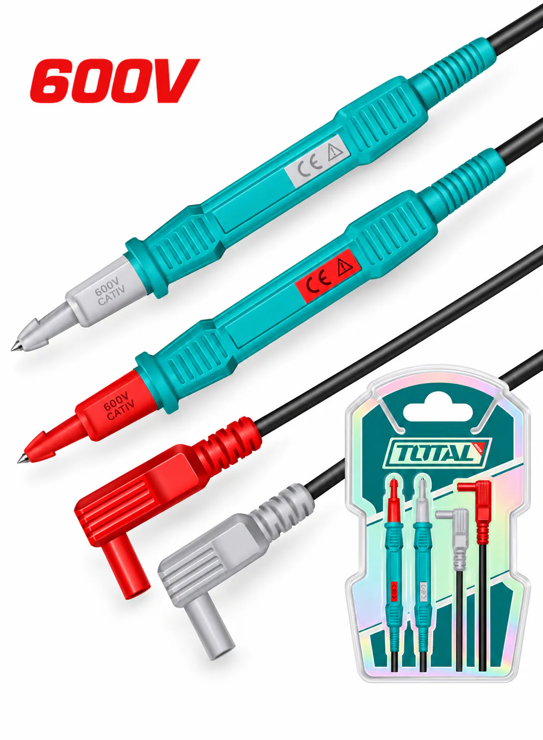 TOTAL 600V Multimeter Test Lead Set