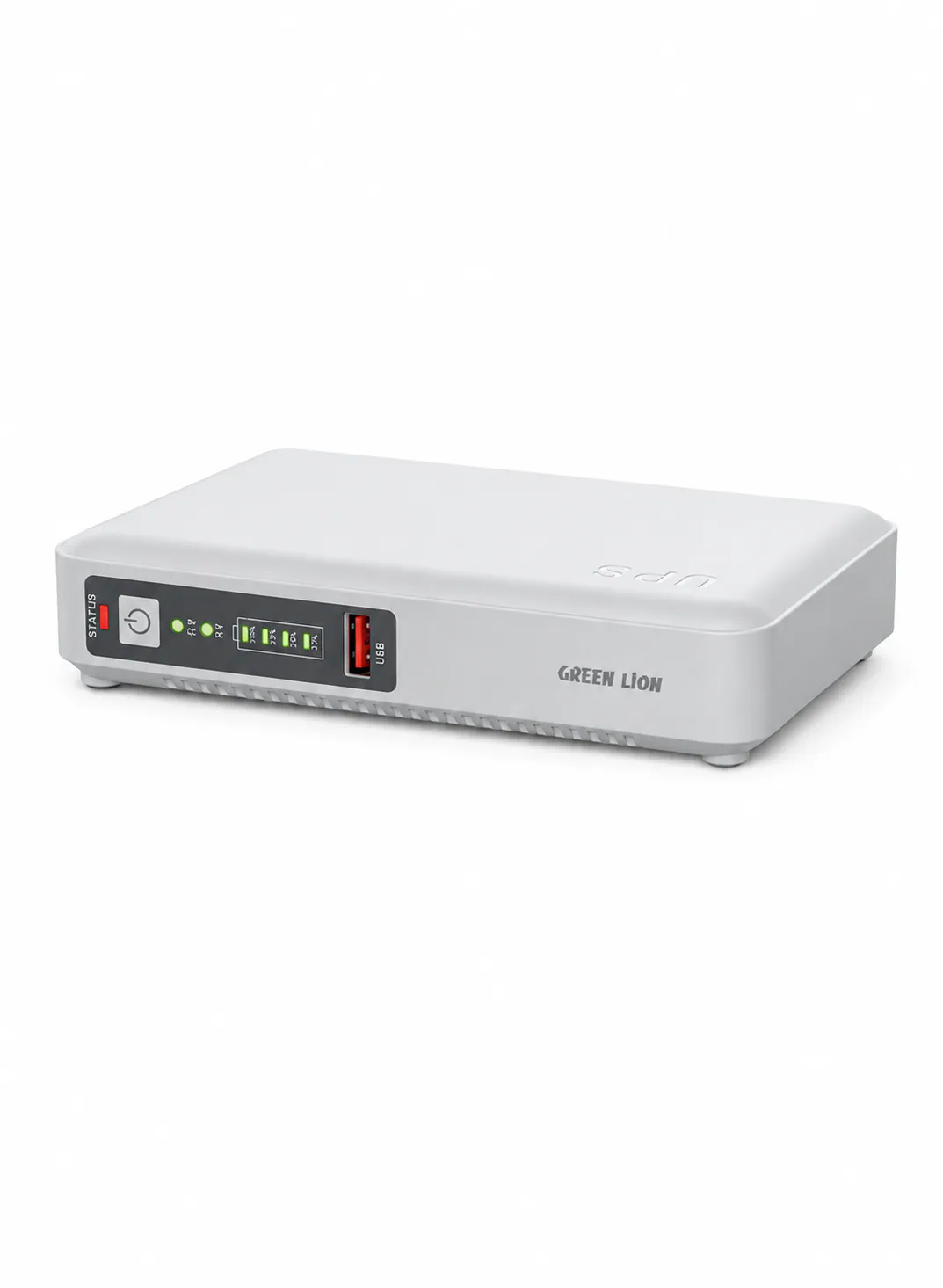 Green Lion 10000mAh Mini DC UPS for Network Devices – White