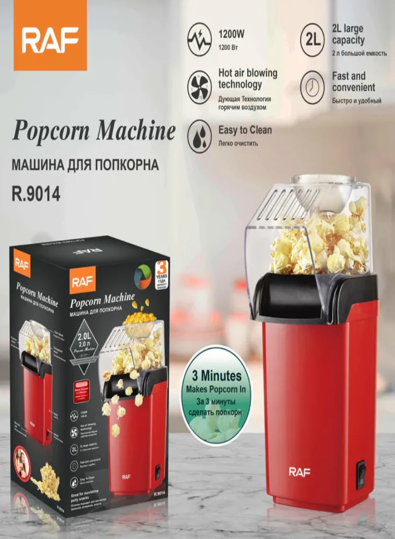RAF Popcorn Machine Maker – 1200W Hot Air Popcorn Machine 2