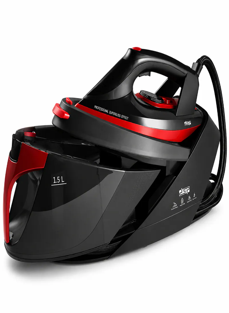 DSP KD1105 Professional Steam Iron Station 2200W – Ceramic Soleplate with 1.5L Water Tank & Adjustable Steam 2