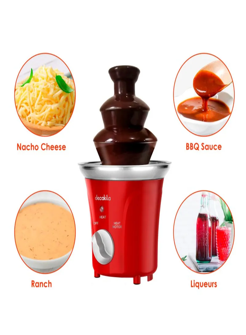 DECAKILA 70W 3-Tier Stainless Steel Chocolate Fountain 2