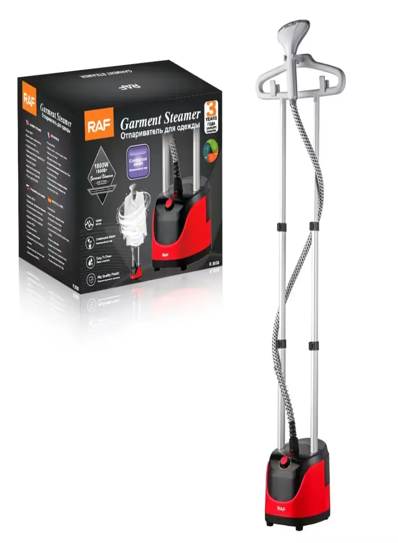 RAF Garment Steamer 2000W – 2.3L Steam Ironing System with Adjustable Stand 7