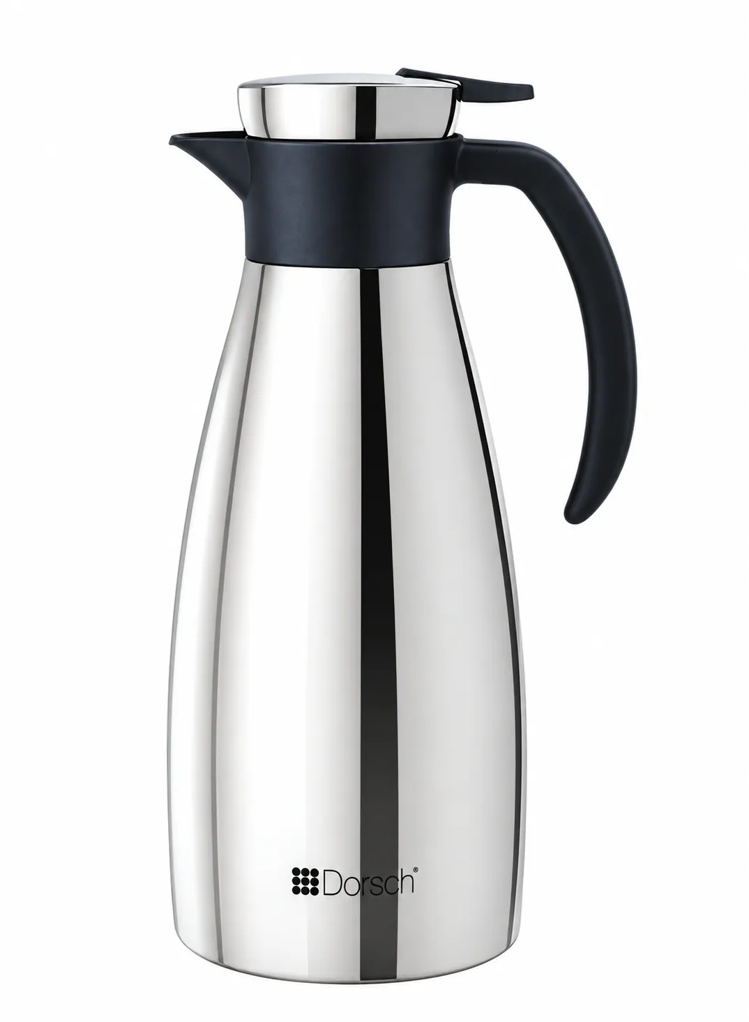 Dorsch Vacuum Jug 1.5L – Chrome Finish with 12-Hour Hot & 24-Hour Cold Retention