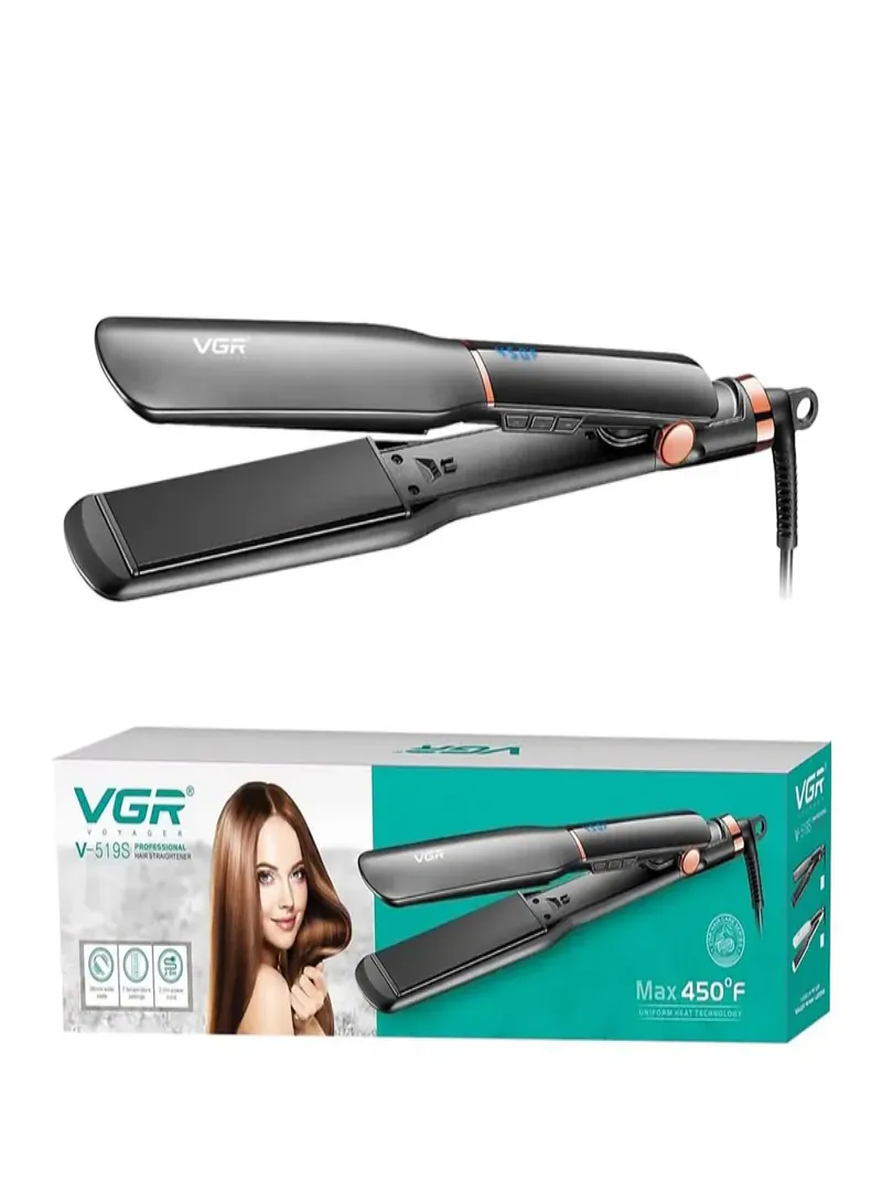 VGR V-519s Professional Hair Straightener – 38mm Ceramic Plates