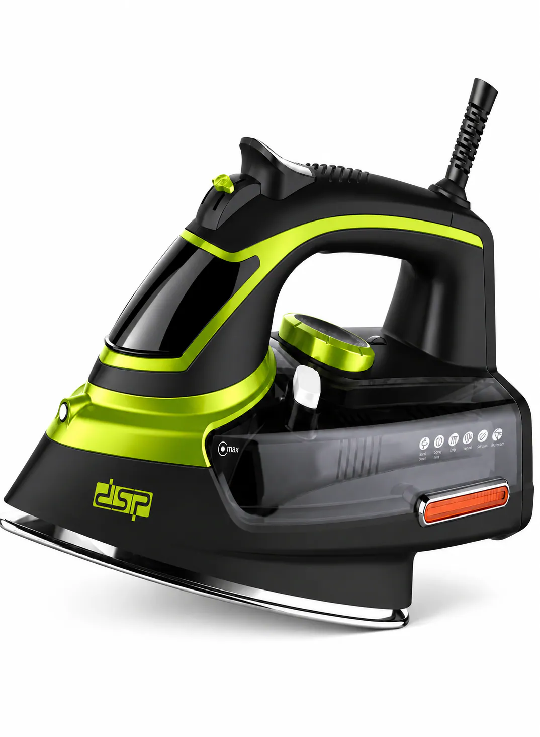 DSP KD1004 Steam Iron 2000W – Adjustable Steam Iron with Steam Burst, Self-Cleaning & Vertical Spray