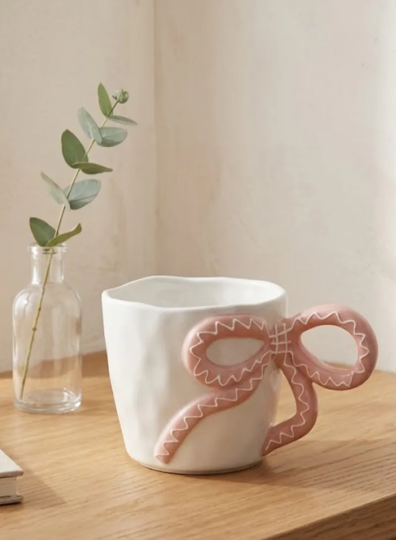 Ceramic Bow Mug 240ml 3