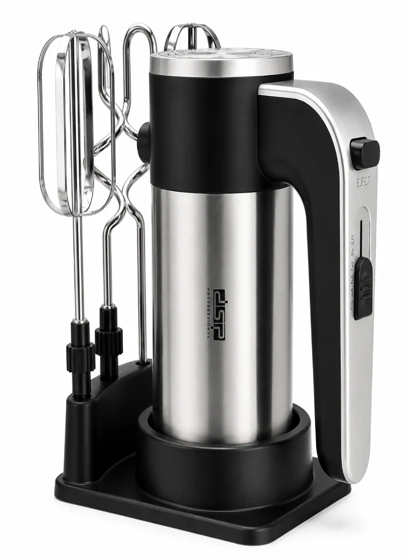 DSP KM2078 Electric Hand Mixer with Base – 400W Multi-Function 5-Speed Mixer