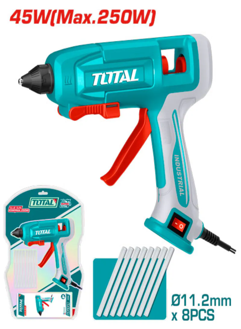 TOTAL Electric Glue Gun – 45W (250W Maximum)