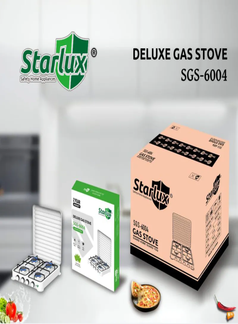 STARLUX SGS-6004 Gas Stove – 4 Burner 2
