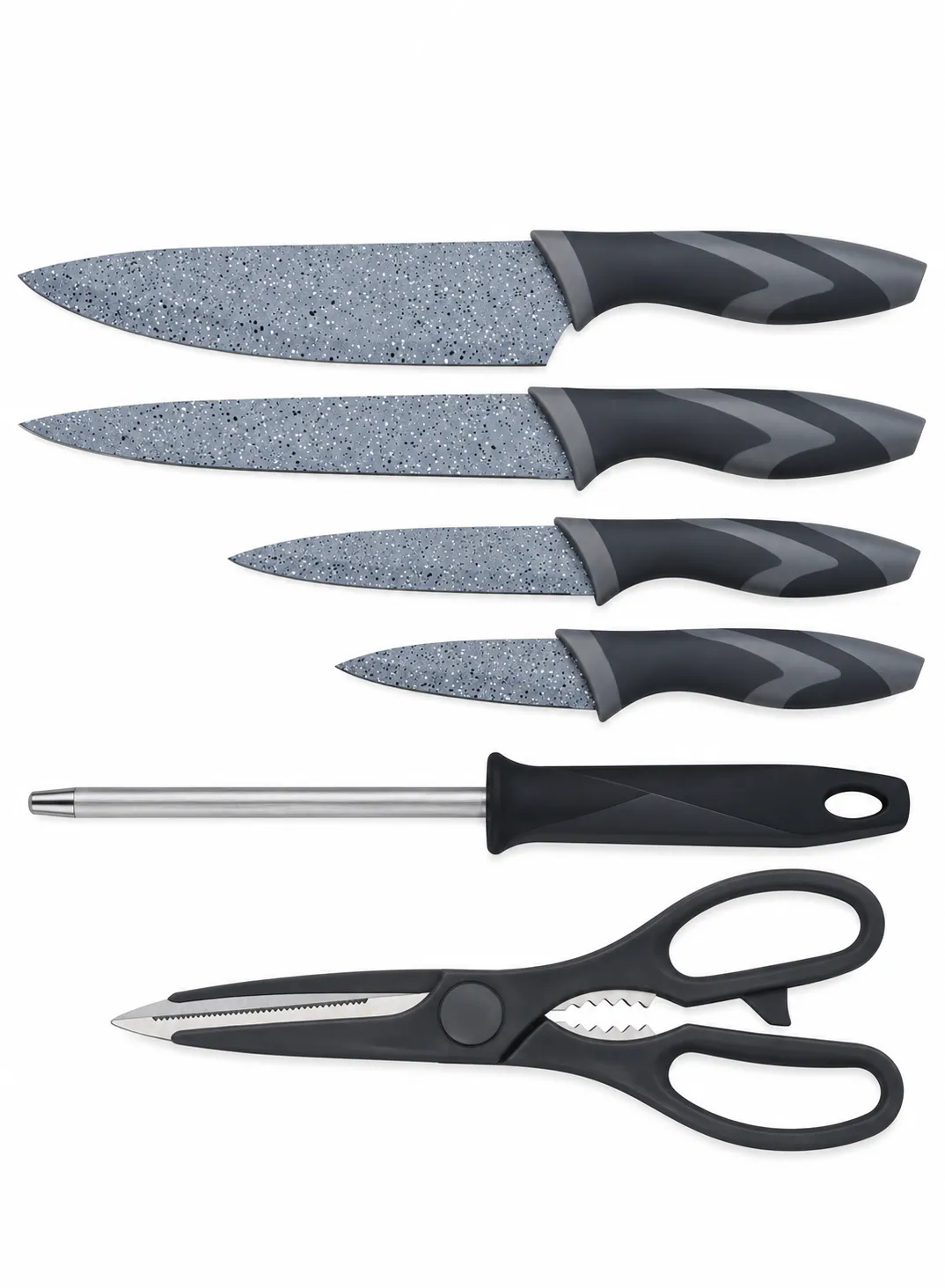 Dorsch Marble Knife Set – 6 Pieces | Style, Sharpness & Everyday Performance