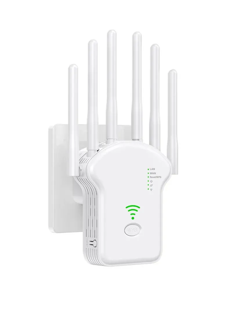 U13 300Mbps WiFi Repeater Router – 6-Antenna 3-in-1 Wireless Signal Extender with EU Plug