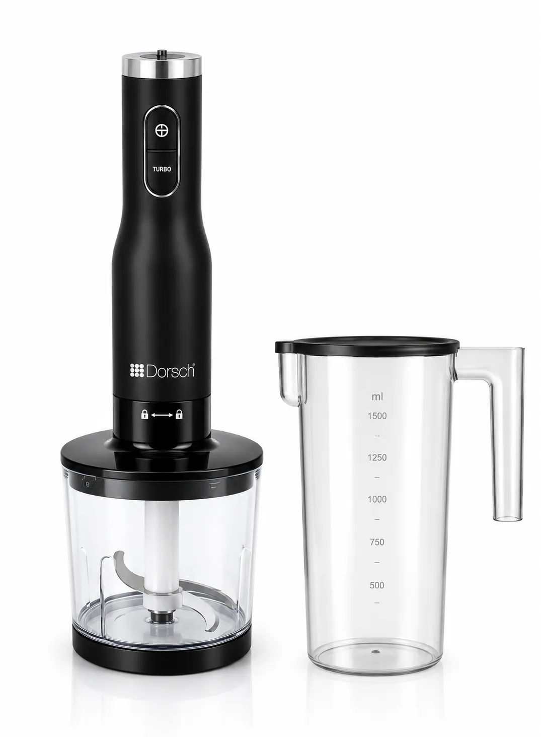 Dorsch HB600S Hand Blender 800W with 6 Speeds, Turbo, Chopper, Masher, Whisk & 1L Beaker 3