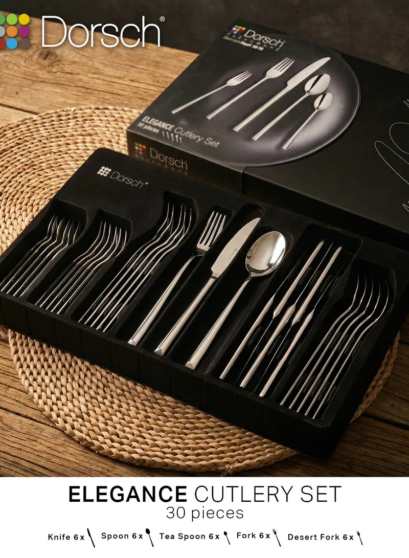 Dorsch Elegance 30-Piece Cutlery Set – Service for 6 2