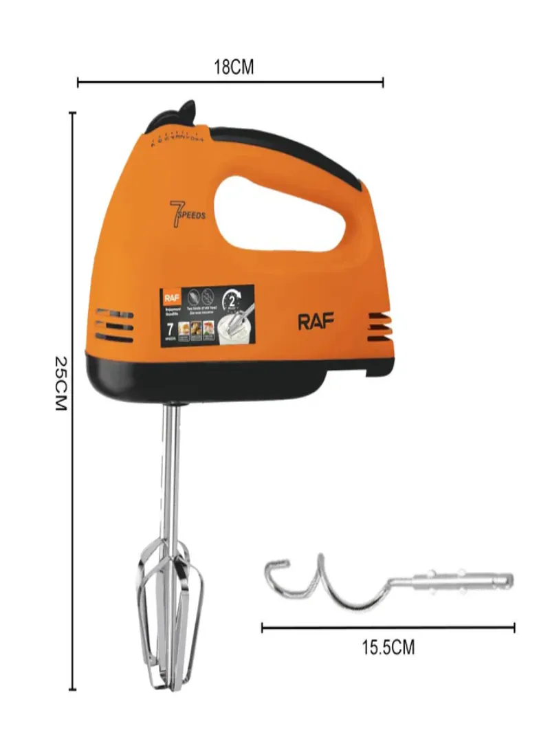 RAF Hand Mixer R6633B 260W – 7 Speed Electric Kitchen Mixer 5