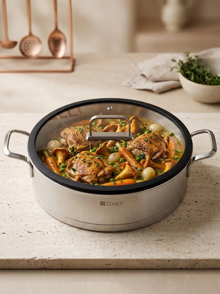 Dorsch Stainless Steel Low Casserole – 32 cm 2