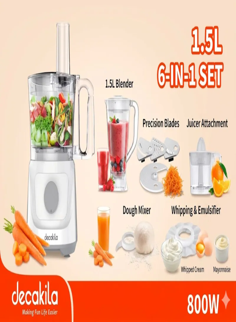 DECAKILA Food Processor KEMG023W – 400W Multi-Function Kitchen Processor 3