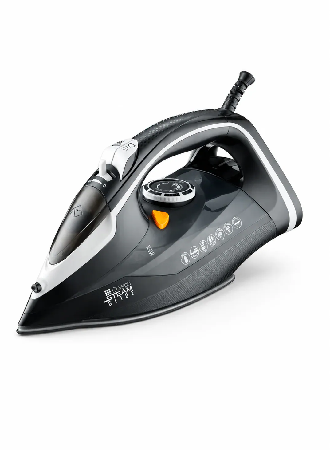 Dorsch Steam Iron with Ceramic Ultra-Glide Soleplate, Vertical Steam & Anti-Calc System