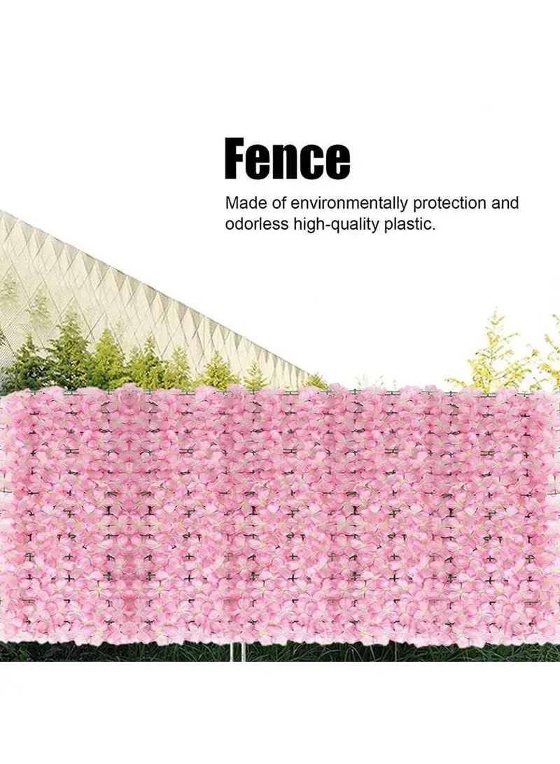 1 × 3m Artificial Hydrangea Flower Wall Panel – Indoor & Outdoor Wall Decoration (PINK) 6