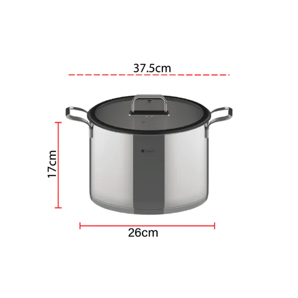 Dorsch Stainless Steel Pot 26cm –8.7 l 2