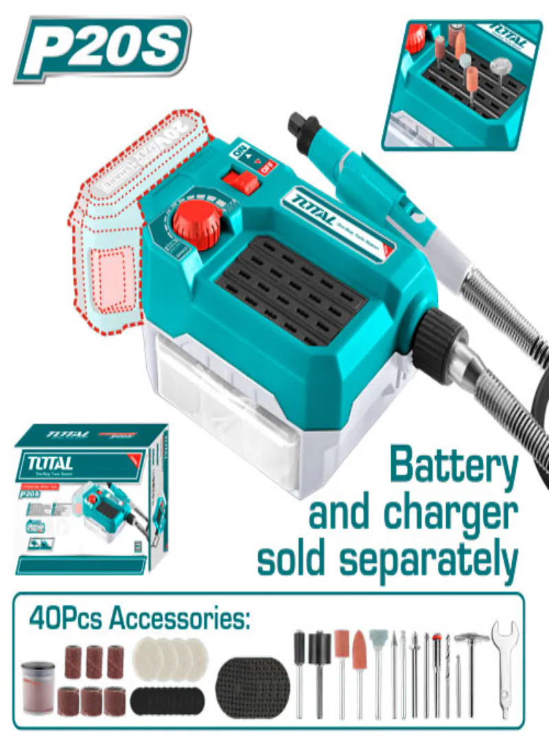 Total 20V Cordless Rotary Tool (Tool Only)