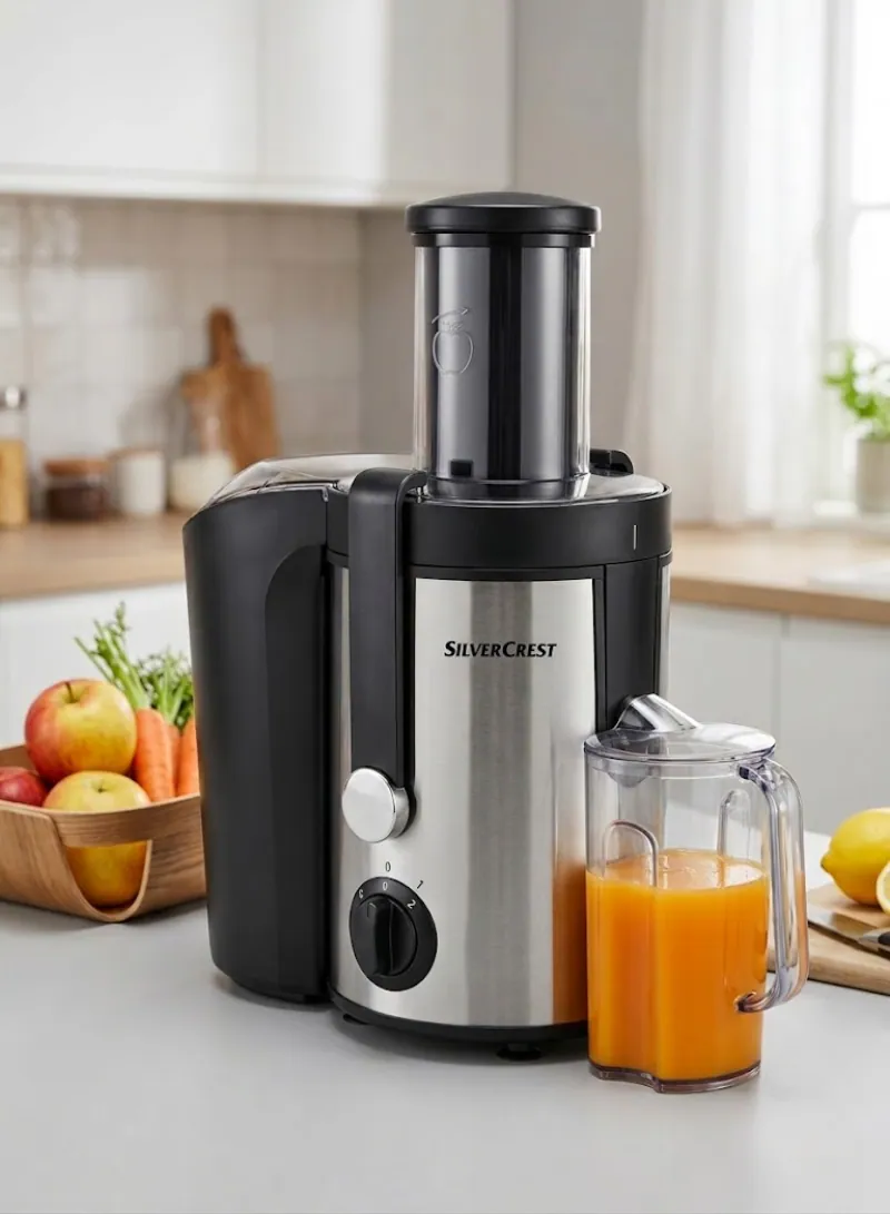 SilverCrest 800W Juicer – High Power Fruit & Vegetable Juice Extractor 2