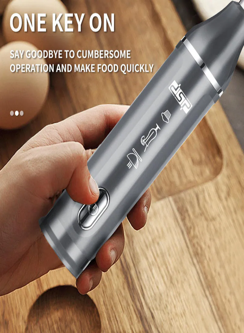 DSP KM1094 Hand Blender 300W – Stainless Steel Multi-Functional Immersion Blender for Juicing & Blending 4