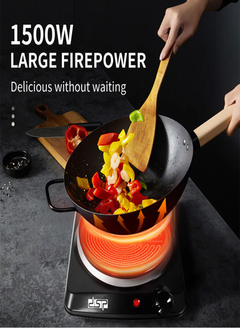 DSP KD5054 Electric Furnace Single Burner – 1500W Household Hot Plate with Adjustable Temperature Control 2