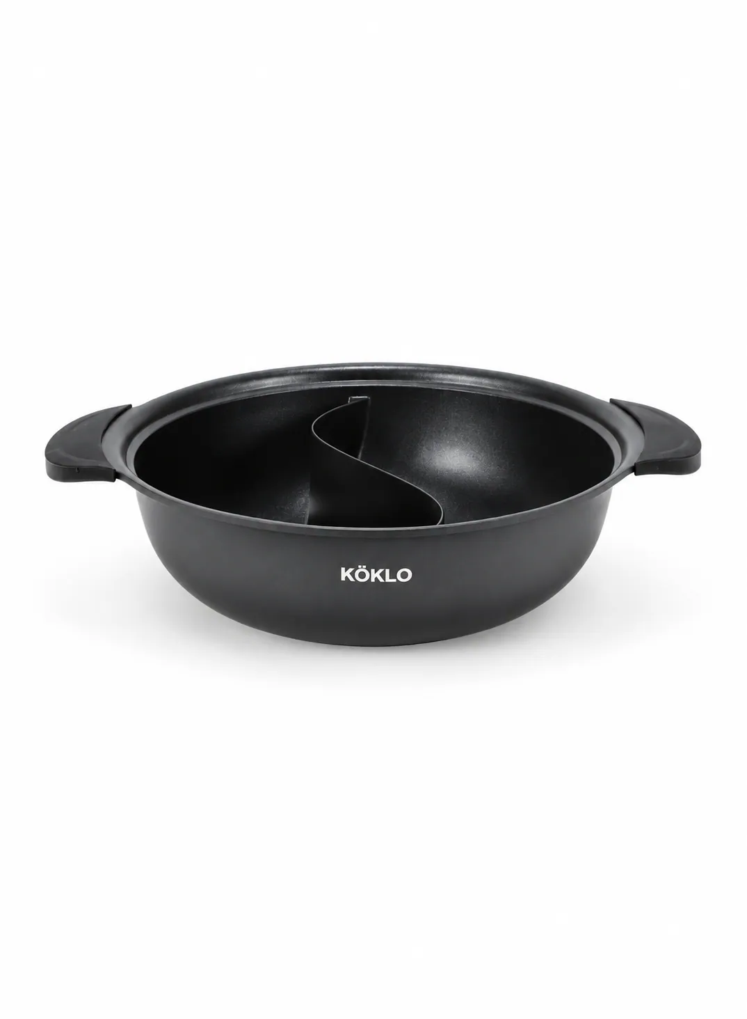 Köklo 30 cm Divided Cooking Pot with Silicone Glass Lid | Premium Non-Stick 2